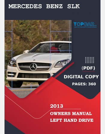 mercedes benz slk 2013 owners manual